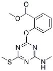 METHYL 2-{[4-(METHYLAMINO)-6-(METHYLTHIO)-1,3,5-TRIAZIN-2-YL]OXY}BENZOATE 结构式