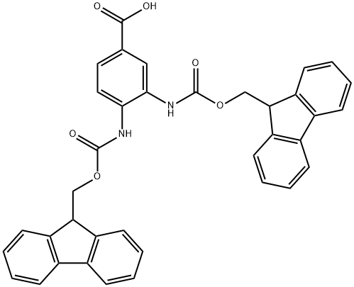 3,4-Bis((((9H-fluoren-9-yl)methoxy)carbonyl)amino)benzoicacid