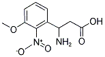 3-AMINO-3-(3-METHOXY-2-NITRO-PHENYL)-PROPIONIC ACID 结构式