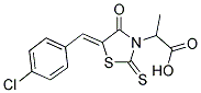 2-[5-(4-CHLORO-BENZYLIDENE)-4-OXO-2-THIOXO-THIAZOLIDIN-3-YL]-PROPIONIC ACID 结构式