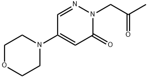 5-MORPHOLINO-2-(2-OXOPROPYL)-3(2H)-PYRIDAZINONE 结构式