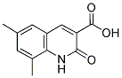 6,8-DIMETHYL-2-OXO-1,2-DIHYDROQUINOLINE-3-CARBOXYLIC ACID 结构式