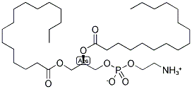 1,2-棕榈酰磷脂酰乙醇胺 结构式