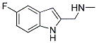 [(5-FLUORO-1H-INDOL-2-YL)METHYL]-METHYLAMINE 结构式