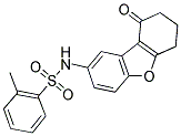 2-Methyl-N-(9-oxo-6,7,8,9-tetrahydrodibenzo[b,d]furan-2-yl)benzenesulfonamide 结构式