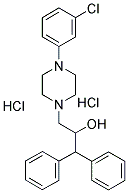 3-(4-(3-氯苯基)哌嗪-1-基)-1,1-二苯基丙-2-醇 结构式