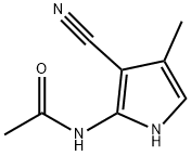 N-(3-CYANO-4-METHYL-1H-PYRROL-2-YL)ACETAMIDE 结构式