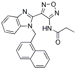 N-{4-[1-(1-NAPHTHYLMETHYL)-1H-BENZIMIDAZOL-2-YL]-1,2,5-OXADIAZOL-3-YL}PROPANAMIDE 结构式