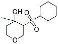 3-(Cyclohexylsulfonyl)-4-methyltetrahydro-2H-pyran-4-ol 结构式