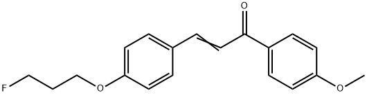 (E)-3-[4-(3-FLUOROPROPOXY)PHENYL]-1-(4-METHOXYPHENYL)-2-PROPEN-1-ONE 结构式