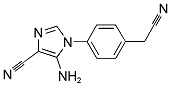 5-AMINO-1-[4-(CYANOMETHYL)PHENYL]-1H-IMIDAZOLE-4-CARBONITRILE 结构式