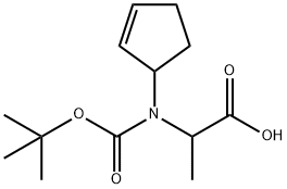 BOC-BETA-CYCLOPENTEN-1-YL-DL-ALANINE 结构式