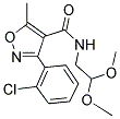N-(2,2-DIMETHOXYETHYL)(3-(2-CHLOROPHENYL)-5-METHYLISOXAZOL-4-YL)FORMAMIDE 结构式