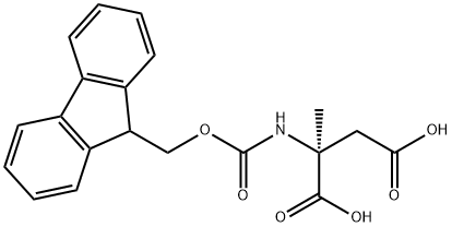 FMOC-ALPHA-METHYL-L-ASP 结构式