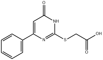 (4-羰基-6-苯基-1,4-二氢-嘧啶-2-基-磺酰基)-乙酸 结构式