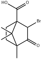 2-BROMO-4,7,7-TRIMETHYL-3-OXOBICYCLO[2.2.1]HEPTANE-1-CARBOXYLIC ACID 结构式