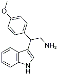 2-(1H-吲哚-3-基)-2-(4-甲氧基-苯基)-乙胺 结构式