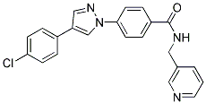 4-[4-(4-CHLOROPHENYL)-1H-PYRAZOL-1-YL]-N-(3-PYRIDINYLMETHYL)BENZAMIDE 结构式