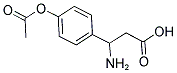 3-(4-ACETOXY-PHENYL)-3-AMINO-PROPIONIC ACID 结构式