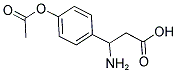 3-(4-Acetoxy-phenyl)-3-amino-propionic acid 结构式