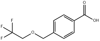 4-[(2,2,2-三氟乙氧基)甲基]苯甲酸 结构式