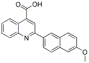 2-(6-METHOXY-NAPHTHALEN-2-YL)-QUINOLINE-4-CARBOXYLIC ACID 结构式