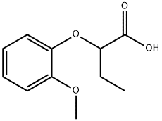 2-(2-METHOXY-PHENOXY)-BUTYRIC ACID 结构式