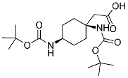 BOC-CIS-1,4-AMINO-1-CYCLOHEXYL ACETIC ACID 结构式