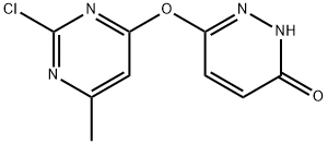 6-[(2-CHLORO-6-METHYLPYRIMIDIN-4-YL)OXY]PYRIDAZIN-3-OL 结构式