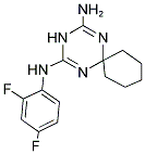 N-(2,4-DIFLUOROPHENYL)-1,3,5-TRIAZA-SPIRO[5.5]UNDECA-1,4-DIENE-2,4-DIAMINE 结构式