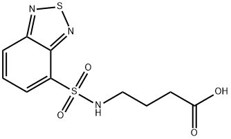 4-(苯并[1,2,5]噻二唑-4-磺酰基氨基)-丁酸 结构式