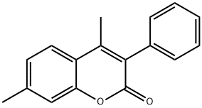 4,7-DIMETHYL-3-PHENYLCOUMARIN 结构式