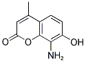 8-氨基-7-羟基-4-甲基-香豆素 结构式