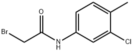 2-溴-N-(3-氯-4-甲基-苯基)乙酰胺 结构式