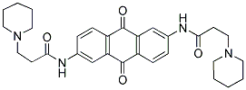 2,6-Bis[3-(N-piperidino)propionamido]anthracene-9,10-dione 结构式
