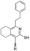 3-MERCAPTO-1-PHENETHYL-5,6,7,8-TETRAHYDRO-ISOQUINOLINE-4-CARBONITRILE 结构式