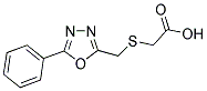 (5-PHENYL-[1,3,4]OXADIAZOL-2-YLMETHYLSULFANYL)-ACETIC ACID 结构式