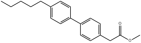 Methyl 2-(4'-pentyl[1,1'-biphenyl]-4-yl)acetate 结构式