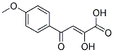 (2Z)-2-HYDROXY-4-(4-METHOXYPHENYL)-4-OXOBUT-2-ENOIC ACID 结构式