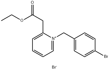 1-(4-BROMOBENZYL)-2-(2-ETHOXY-2-OXOETHYL)PYRIDINIUM BROMIDE 结构式