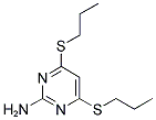 4,6-BIS(PROPYLSULFANYL)PYRIMIDIN-2-YLAMINE 结构式