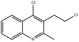 4-CHLORO-3-(2-CHLOROETHYL)-2-METHYLQUINOLINE 结构式