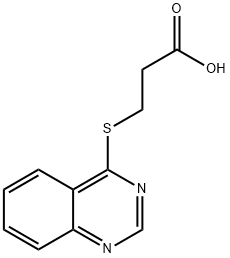3-(QUINAZOLIN-4-YLTHIO)PROPANOIC ACID 结构式