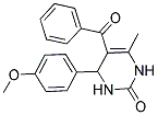 5-BENZOYL-4-(4-METHOXYPHENYL)-6-METHYL-3,4-DIHYDROPYRIMIDIN-2(1H)-ONE 结构式