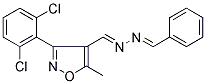 3-(2,6-DICHLOROPHENYL)-5-METHYLISOXAZOLE-4-CARBOXALDEHYDE N-(PHENYLMETHYLENE)HYDRAZONE 结构式