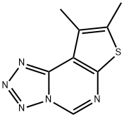 8,9-Dimethyltetrazolo[1,5-c]thieno[3,2-e]pyrimidine 结构式