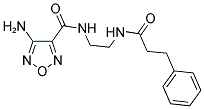 4-AMINO-N-{2-[(3-PHENYLPROPANOYL)AMINO]ETHYL}-1,2,5-OXADIAZOLE-3-CARBOXAMIDE 结构式