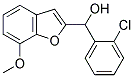 (2-CHLOROPHENYL)(7-METHOXY-1-BENZOFURAN-2-YL)METHANOL 结构式