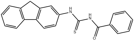 N-BENZOYL-N'-(9H-FLUOREN-2-YL)THIOUREA 结构式