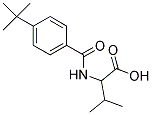 2-(4-TERT-BUTYL-BENZOYLAMINO)-3-METHYL-BUTYRIC ACID 结构式